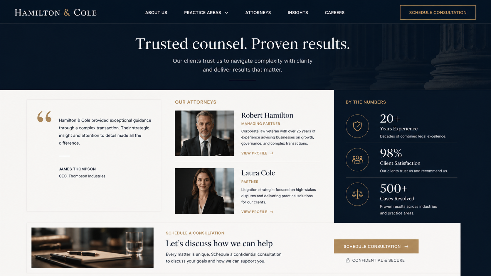 Modern Law Firm trust section